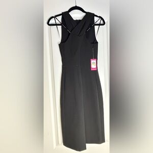Vince Camuto Elegant Black Midi Dress, Sizes 4 and 6